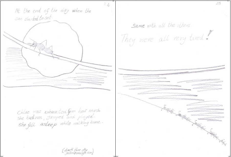 The sunset spread, sketch